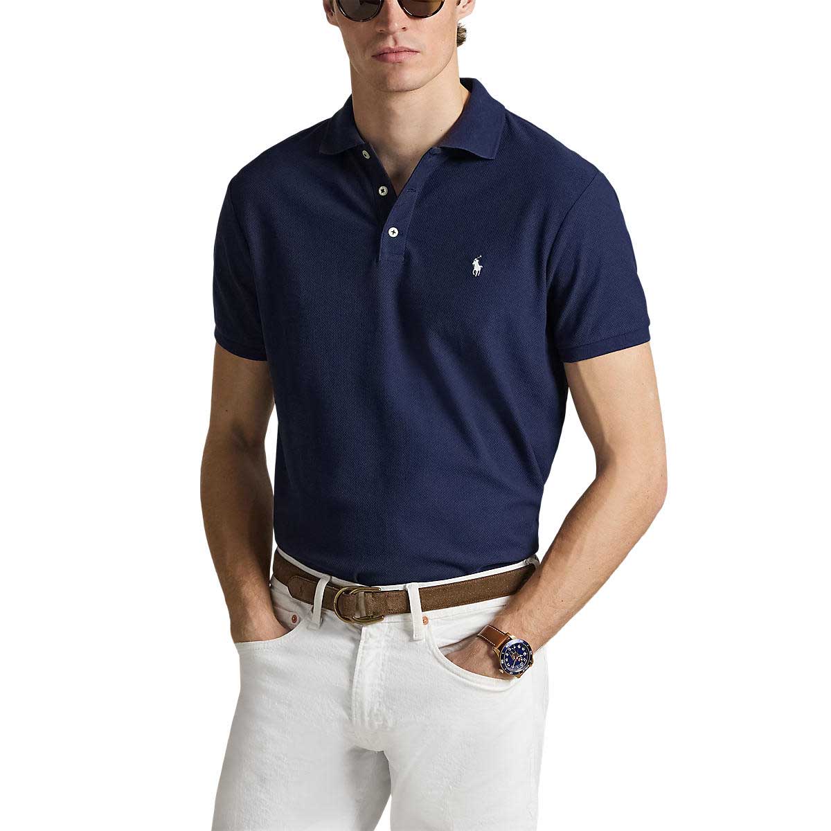 Polo Ralph Lauren Custom Slim Fit Honeycomb-Mesh Polo
